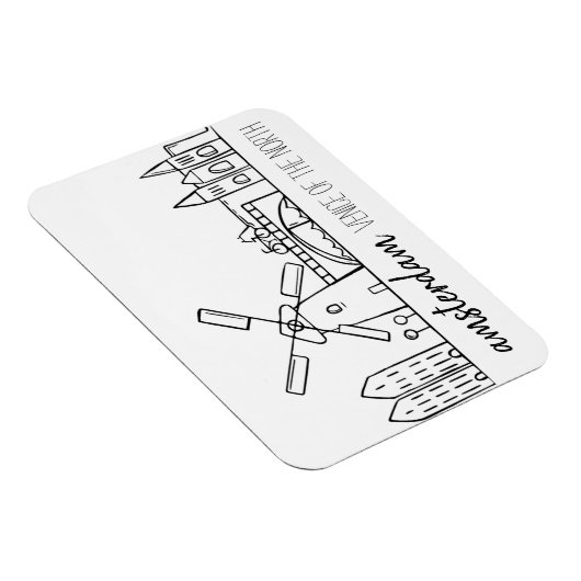 Magnet Flexible Amsterdam Skyline (Côté Droit)