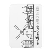 Magnet Flexible Amsterdam Skyline (Vertical)