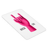 Magnet Flexible Amusant Flexible Photo Magnet. Rock on! (Côté Droit)