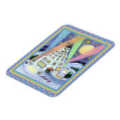 MAGNET FLEXIBLE AMUSANT HÔTEL DE SNOWMAN, LUMIÈRES DU NORD ET PENG (Côté Gauche)