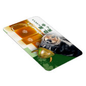 Magnet Flexible Amusant Schnauzer St. Patrick's Day Cadeau (Côté Droit)