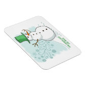 Magnet Flexible Amusant Snowman Farts Snowflakes (Côté Droit)