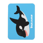 Magnet Flexible Amusante baleine orque mignonne dessin animé (Vertical)