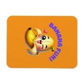 Magnet Flexible Amusante conception de l'écriture banane pour Gi a (Horizontal)