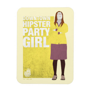 Magnet Flexible Amy   Downtown Hipster Party Girl