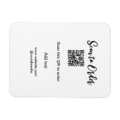 Magnet Flexible Analyser pour commander analyser le code QR ajoute (Horizontal)