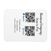 Magnet Flexible Analyser pour payer q r code paypal venmo ajouter  (Horizontal)