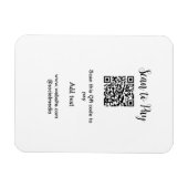 Magnet Flexible Analyser pour payer scanner code QR ajouter des dé (Horizontal)