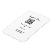 Magnet Flexible Analyser pour payer scanner code QR ajouter des dé (Côté Gauche)