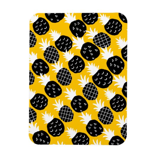 Magnet Flexible Ananas noir (Vertical)