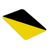 Magnet Flexible Anarcho capitalisme drapeau anarchie symbole jaune (Côté Droit)