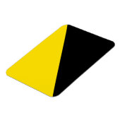 Magnet Flexible Anarcho capitalisme drapeau anarchie symbole jaune (Côté Gauche)