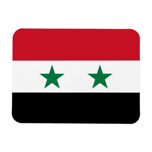 Magnet Flexible Ancien drapeau de Syrie (Horizontal)
