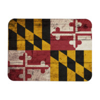 Ancien drapeau du Maryland en bois