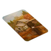 Magnet Flexible Ancien Moulin En Automne (Côté Droit)