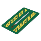 Magnet Flexible Ancienne épée celtique et réseau (Côté Gauche)