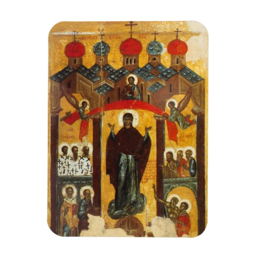 Magnet Flexible Ancienne icône russe L'Intercession (Vertical)