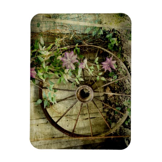 Magnet Flexible Ancienne roue de chariot (Vertical)