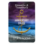 Magnet Flexible Ancre Cruise Stateroom Porte Marker Anniversaire (Vertical)