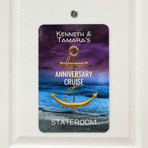 Magnet Flexible Ancre Cruise Stateroom Porte Marker Anniversaire