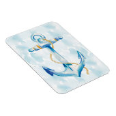 Magnet Flexible Ancre d'aquarelle bleue (Côté Droit)