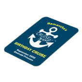 Magnet Flexible Ancre d'équipe de croisière d'anniversaire personn (Côté Gauche)