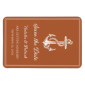 Magnet Flexible Ancre marine orange brûlée Enregistrer l'aimant de (Horizontal)