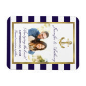 Magnet Flexible Ancre Nautique Photo Mariage Enregistrer l'aimant  (Horizontal)