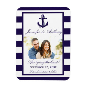 Magnet Flexible Ancre Nautique Photo Mariage Enregistrer l'aimant