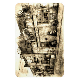 Magnet Flexible Ancre Pub London Vintage
