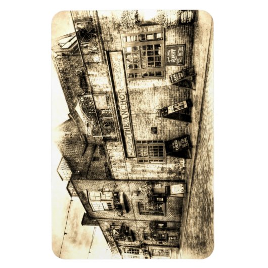 Magnet Flexible Ancre Pub London Vintage (Vertical)