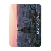 Magnet Flexible Andalousie. Coucher de soleil sur Malaga. (Vertical)