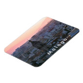 Magnet Flexible Andalousie. Coucher de soleil sur Malaga. (Côté Gauche)