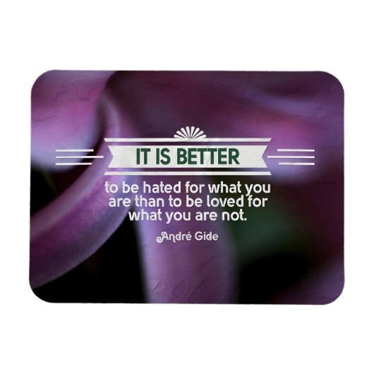 Magnet Flexible Andre Gide Citation Inspirationnelle "Ce que vous  (Horizontal)