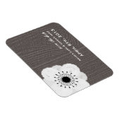 Magnet Flexible Anémone Française Inspiré De Bois D'Arbre Enregist (Côté Droit)