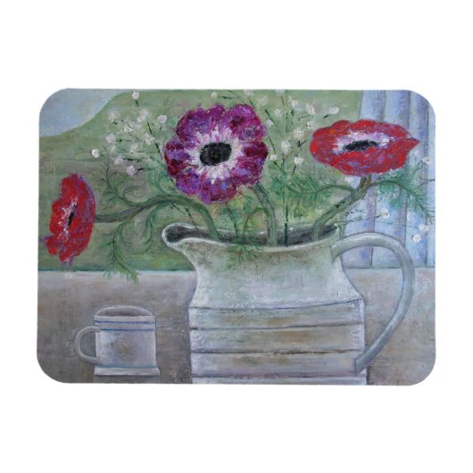 Magnet Flexible Anémones en Jug Blanc 2013 (Horizontal)