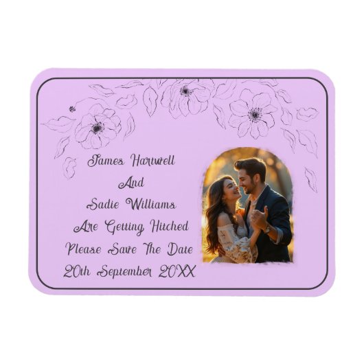 Magnet Flexible Anéone sur Lilac clair (Horizontal)