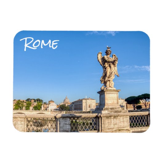 Magnet Flexible Ange avec la Couronne d'épines - Sant'Angelo, Rome (Horizontal)