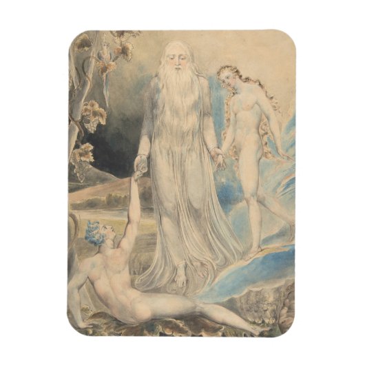 Magnet Flexible Ange de la présence divine apportant Eve à Adam (Vertical)