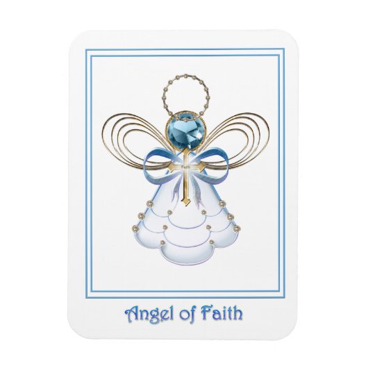 Magnet Flexible Ange de Noël de la foi (Vertical)