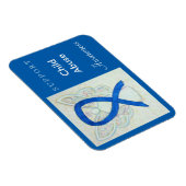 Magnet Flexible Ange de sensibilisation à la maltraitance des enfa (Côté Droit)
