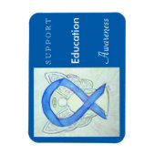 Magnet Flexible Ange de sensibilisation à l'éducation Aimant perso (Vertical)