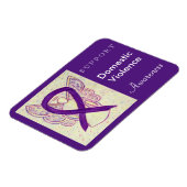 Magnet Flexible Ange du ruban de sensibilisation à la violence fam (Côté Gauche)