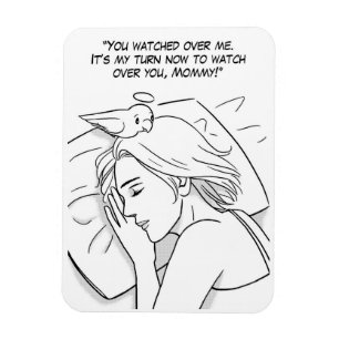 Magnet Flexible Ange gardien pour la maman