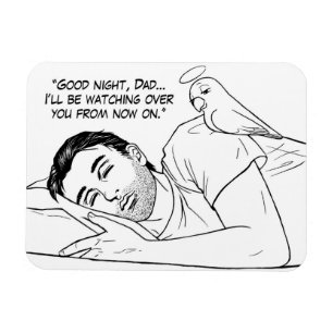 Magnet Flexible ange gardien pour papa