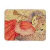 Magnet Flexible Ange jouant du flageolet (Horizontal)
