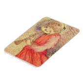 Magnet Flexible Ange jouant du flageolet (Côté Gauche)