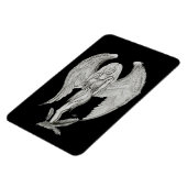 Magnet Flexible Angel - Design noir et blanc (Côté Gauche)