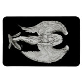 Magnet Flexible Angel - Design noir et blanc (Horizontal)