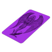 Magnet Flexible Angel - Design noir et violet (Côté Gauche)
